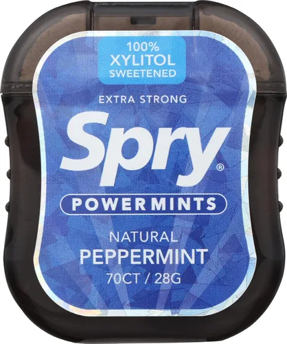 Vista 13 de Spry Xylitol Berry Blast Mints Caramelos sin azúcar - promueve la salud oral, aumenta la producción de saliva, detiene el mal aliento, sin OGM, sin