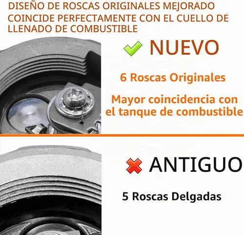 Vista 6 de Fokes Tapa de Combustible Diésel con Bloqueo de 2 3/8" Compatible con Freightliner M2 Camiones Semi de Caja Pequeños Tanque de Combustible, Tapa
