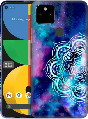 Vista 10 de GlamCase for Google Pixel 5a 5G, Pixel 5a Case - Basketball On Fire Printed Cute Slim Fit Hard Plastic Protective Designer Back Phone Case/Cover for