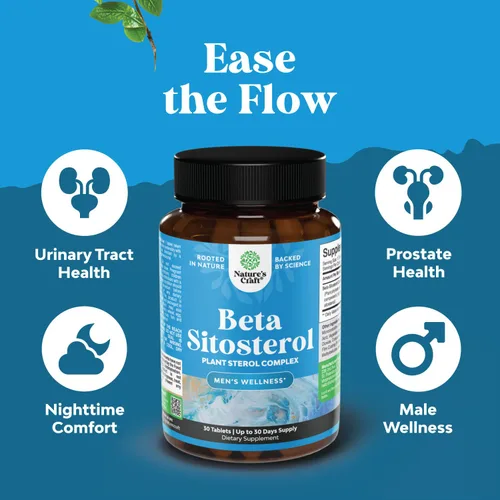 Vista 2 de Esteroles vegetales y estanoles beta sitosterol para hombres suplementos