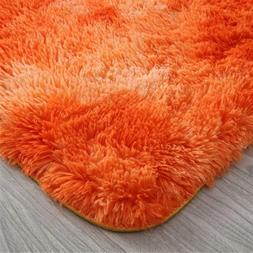 Vista 3 de Lifup Alfombra de área abstracta, suave, esponjosa, moderna, peluda, acogedora, rectangular, de felpa, para sala de estar, dormitorio, decoración