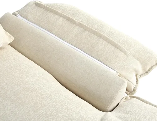 Vista 58 de Sofá modular moderno en forma de U de 115 pulgadas, juego de sofás tapizados grandes con asiento de almacenamiento, sofá cama convertible con diván