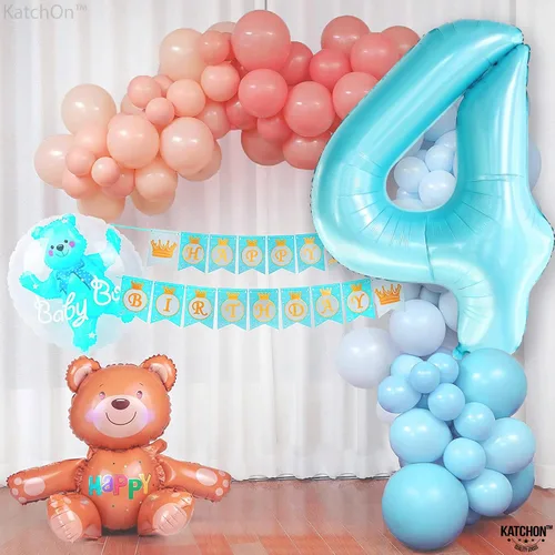 Vista 165 de KatchOn Globo negro del número 1 de 40 pulgadas, globo de feliz cumpleaños Large Mylar Number One Balloon for 1st Birthday Decorations, Foil