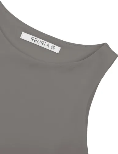 Vista 5 de REORIA - Camisetas ombligueras sin mangas y con espalda cruzada para mujer, ombligueras sexys con cuello halter