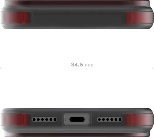 Vista 75 de Ghostek Covert Clear - Funda transparente para iPhone 15 Plus, silicona a prueba de golpes, compatible con accesorios Apple MagSafe, funda Negro
