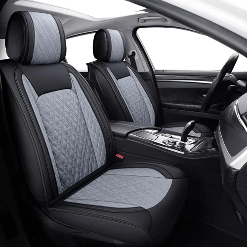 Vista 10 de YIERTAI Fundas universales para asientos delanteros compatibles con Hyundai Tucson Elantra Sonata Nissan Rogue Crosstrek Honda CRV Buick Century