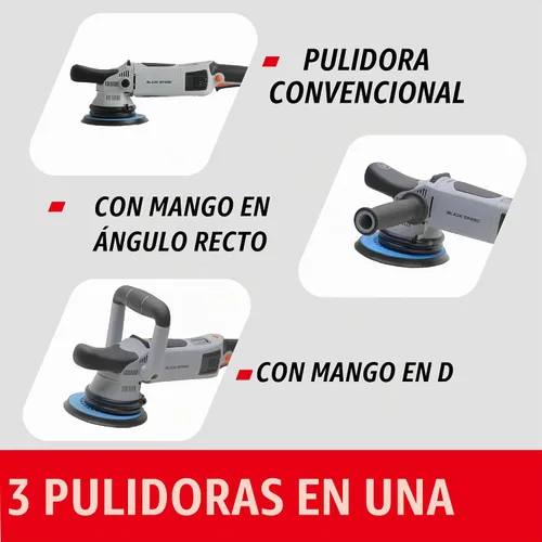 Vista 5 de Nanoskin Black Speed Orbital Polisher for Paint Correction, 15mm