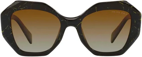 Vista 2 de Prada PR 16WS - Lentes de sol para mujer, color mármol negro y marrón sombreado 5320145, Varios