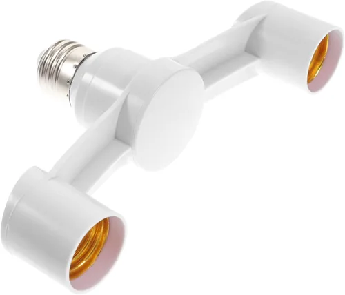 Vista 8 de VILLCASE Bombilla de luz LED Bombilla Led Bombillas LED 3 unids Socket Branch Dual para Divisor Blanco Convertidor Adaptador Base LED Cabezales LED