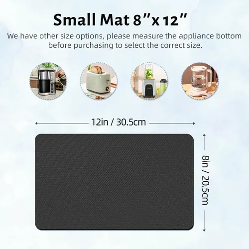 Vista 2 de LOPNUR Deslizador de Electrodomésticos Pequeños de 12"x8", Deslizadores de Electrodomésticos para Electrodomésticos de Cocina, Bandeja Deslizante