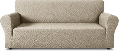 Vista 76 de ZNSAYOTX 1 Funda de silla Jacquard para sala de estar, funda de silla de alta elasticidad con brazos, antideslizante, apta para mascotas, funda
