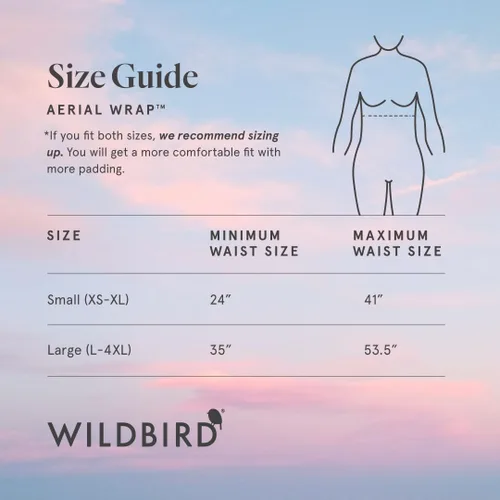 Vista 3 de WildBird - Envoltura con hebilla aérea - Bebés de 0 a 6 meses - Grande (L-4XL) Acadian - Portabebés recién nacido - Transporte frontal - Tela suave