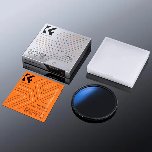 Vista 8 de K&F Concept 37mm Filtro polarizador circular ultradelgado de 18 capas, vidrio óptico circular polarizante para lentes de cámara con paño de limpieza
