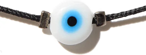 Vista 6 de Naz Collection Tobillera blanca de mal de ojo para mujeres, hombres, niñas, niños, pulsera para el mal de ojo, tobillera negra para mujer, tobillera