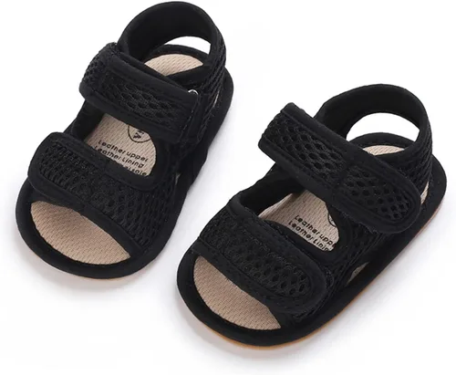 Vista 6 de RVROVIC Sandalias para bebés niños y niñas, zapatos de verano de primera calidad para exteriores, ligeras, suaves, antideslizantes, suela para niños