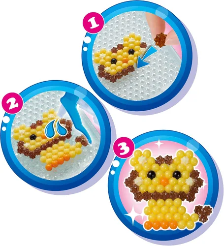 Vista 4 de Aquabeads Arts & Crafts Animal Buddies Theme Refill con cuentas y plantillas