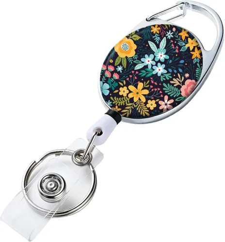 Vista 21 de Portatarrete de Insignia Retráctil con Portarretes Retráctil para Llaves, Lindo Portarrete de Insignia Decorativo para Enfermeras con Clip