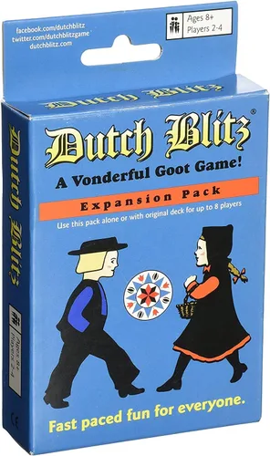 Vista 2 de Juego de cartas original Dutch Blitz y paquete de expansión Dutch Blitz en paquete con bolsa de almacenamiento de Mr Dice
