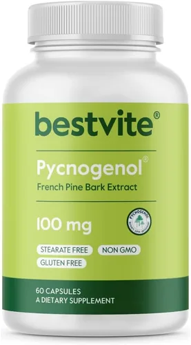 Vista 8 de BESTVITE Pycnogenol 50mg (60 cápsulas) - Extracto de corteza de pino