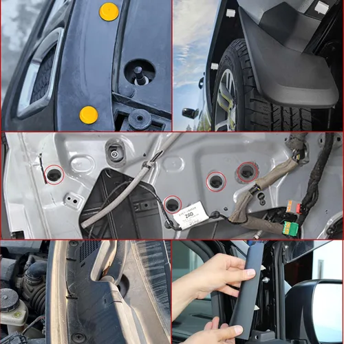Vista 7 de GOOACC 1001 piezas de remaches universales para automóviles, juego de clips de retención para parachoques, guardabarros, panel de puerta, protector