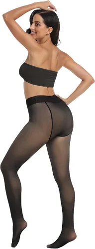 Vista 5 de Chrleisure Mallas térmicas de terciopelo grueso, con vellón, para mujer, cálidas, para invierno