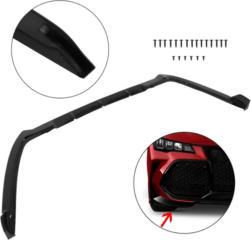 Vista 3 de ROADFAR Divisor de labio de parachoques delantero negro brillante para Toyota Avalon 2019-2022