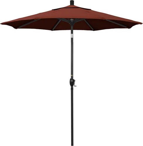 Vista 21 de California Umbrella 7.5' paraguas redondo de aluminio del mercado, elevación de la manivela