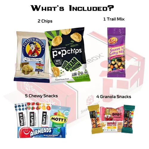 Vista 2 de SnackBOX Paquete variado de cuidado saludable sin gluten (12 unidades) Pascua, agradecimiento a los empleados, regalo para niños, adolescentes