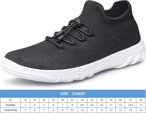 Vista 7 de SILLENORTH Zapatos de agua para hombre y mujer, de secado rápido, zapatos de agua para el agua, zapatos casuales para caminar, para buceo, natación