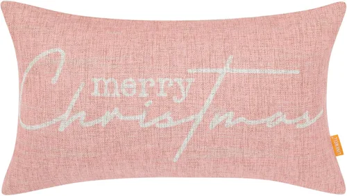 Vista 10 de Funda de almohada decorativa de Navidad de 12 x 20 pulgadas, funda de almohada lumbar de poliéster de Navidad, funda de cojín de granja para sofá