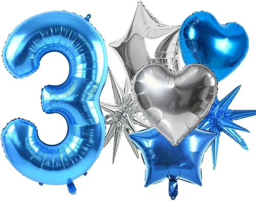 Vista 162 de Toniful - Globos de helio grandes de números del 0 al 9 de 40 pulgadas, color negro, globos digitales de número 0, globos de papel de aluminio