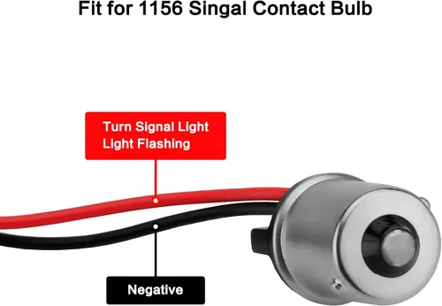 Vista 5 de Luz de señal de giro LED 1156 para motocicleta delantera y trasera de 2 pulgadas tipo bala con lente ahumada, compatible con Harley Softail Touring