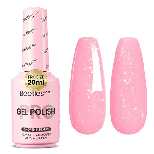 Vista 9 de Beetles PRO - Esmalte de gel blanco, color blanco de 0.7 fl oz A - Creme White Ansiedad de calma