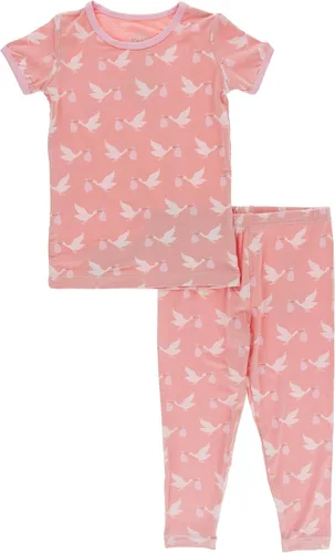 Vista 79 de KicKee Pants Conjunto de pijama de manga larga con estampado de piezas
