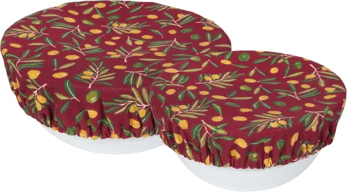 Vista 11 de Now Designs Adeline Save It - Juego de 2 fundas reutilizables de algodón para tazones de 7.5 y 9.25 pulgadas