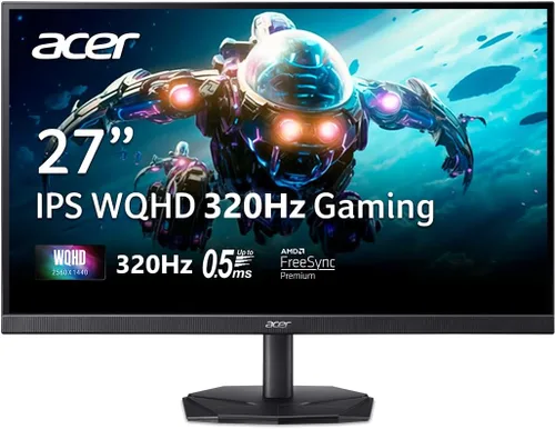 Vista 15 de Acer Nitro - Monitor para juegos IPS QHD 2560 x 1440 de 27 pulgadas AMD FreeSync Actualización de hasta 180 Hz Hasta 0.5 ms DCI-P3 95%