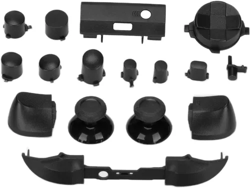Vista 5 de para Xbox Series X para Xbox Series S Juego de botones de controlador, kits completos de accesorios para mango de juego (negro)