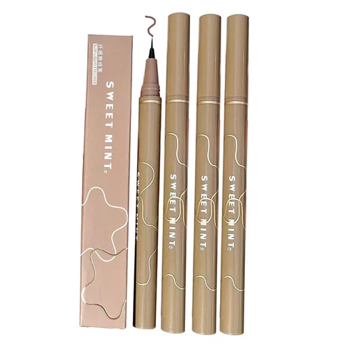 Vista 8 de Delineador de ojos superfino impermeable de secado rápido, 4 bolígrafos líquidos Hyper Easy sin saltos, impermeable, muy fino, maquillaje de larga