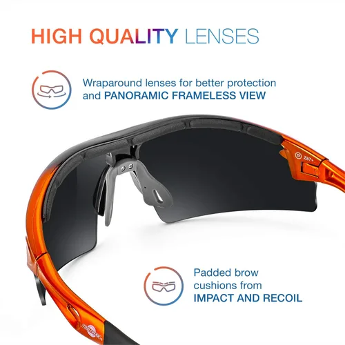 Vista 4 de ToolFreak Gafas de seguridad – Protección UV e impacto ANSI z87.1 (Reevo)