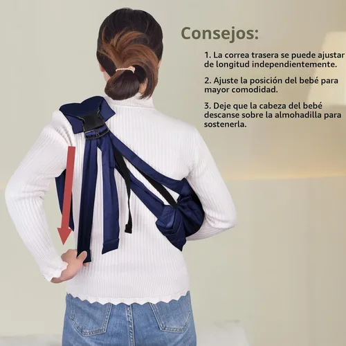 Vista 7 de Cuby, portabebés de algodón natural portabebés portabebés extra cómodo para transportar fácilmente recién nacidos, bebé bebé y ideal para registro
