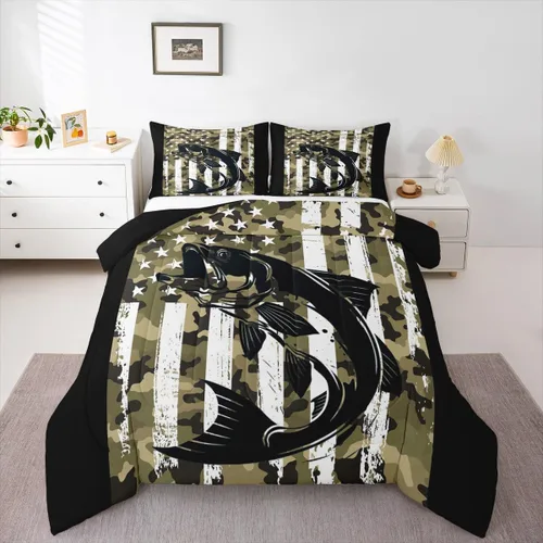 Vista 37 de Erosebridal Happy Camping - Edredón tamaño individual para niños, juego de ropa de cama de animales del bosque del bosque para bebés, niños y niñas