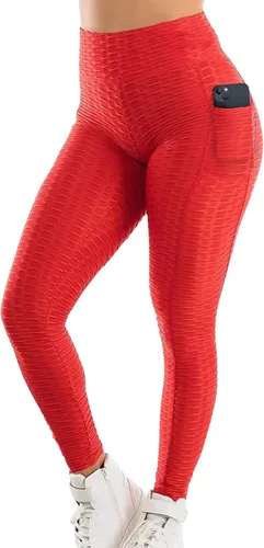 Vista 7 de SEASUM - Pantalones de yoga de cintura alta para mujer, con control de abdomen y realce de glúteos, leggings favorecedores para entrenar y correr