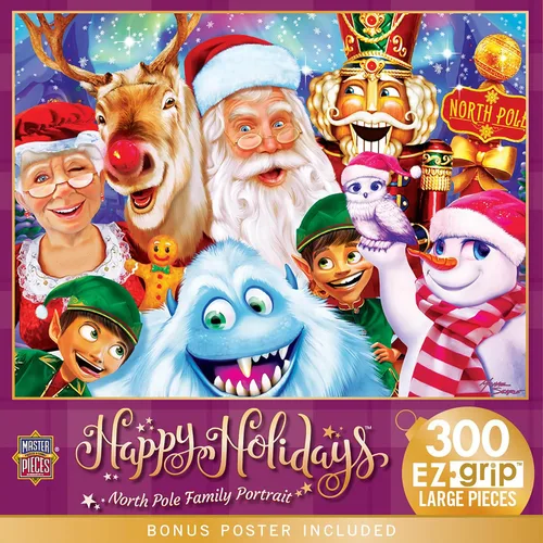 Vista 10 de MasterPieces Rompecabezas de Navidad EZ Grip de 300 piezas - Away in a Manger - 18 x 24 pulgadas