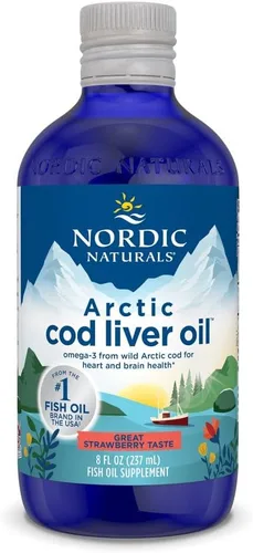 Vista 7 de Nordic Naturals Aceite de hígado de bacalao ártico, limón, 8 onzas, 1060 mg de Omega-3 totales con EPA y DHA, salud cardíaca y cerebral, inmunidad