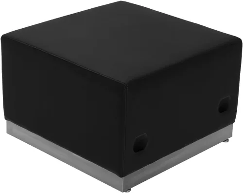 Vista 6 de Flash Furniture HERCULES Alon Series Black LeatherSoft Configuración de recepción, 3 piezas