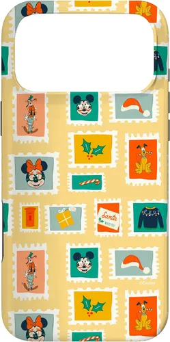 Vista 22 de iPhone 16 Disney Mickey & Minnie Mouse Holiday Christmas Santa Stamps Case