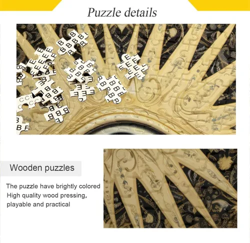 Vista 2 de Boho Eye Jigsaw Puzzles 500 Pieces for Adults with Mesh Storage Bag 2011275