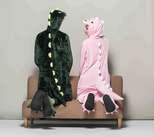 Vista 6 de HuaMei Pijama de unicornio con diseño de animal para cosplay y Halloween