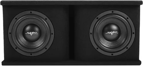 Vista 2 de Skar Audio Caja de subwoofer ventilada de la serie SDR con carga dual de 8 pulgadas y 1400 W SDR-2X8D4