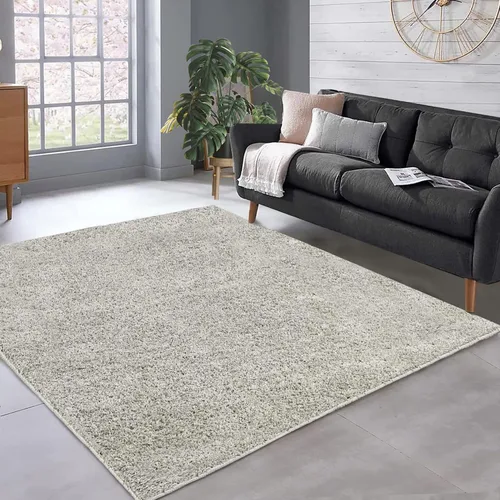 Vista 11 de Fashionwu Alfombra grande esponjosa de 5 x 8 pies, alfombra de felpa para sala de estar, guardería, antideslizante, alfombra mullida para decoración